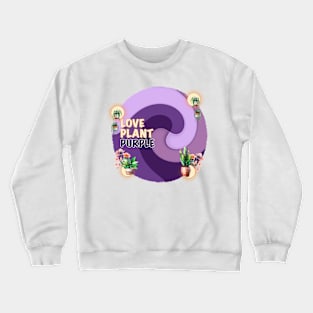 Flower Plant Purple Geometric #67 Crewneck Sweatshirt